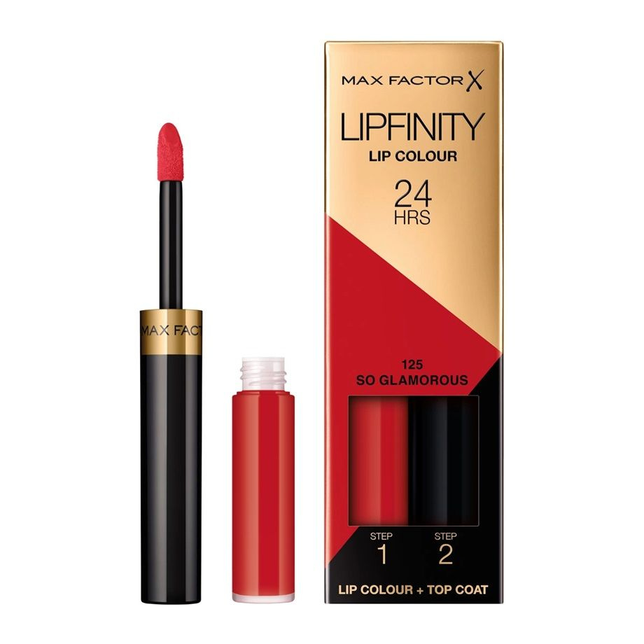 Max Factor Помада для губ Lipfinity Lip Colour, жидкая, стойкая и увлажняющий блеск тон №125 So Glamorous #1