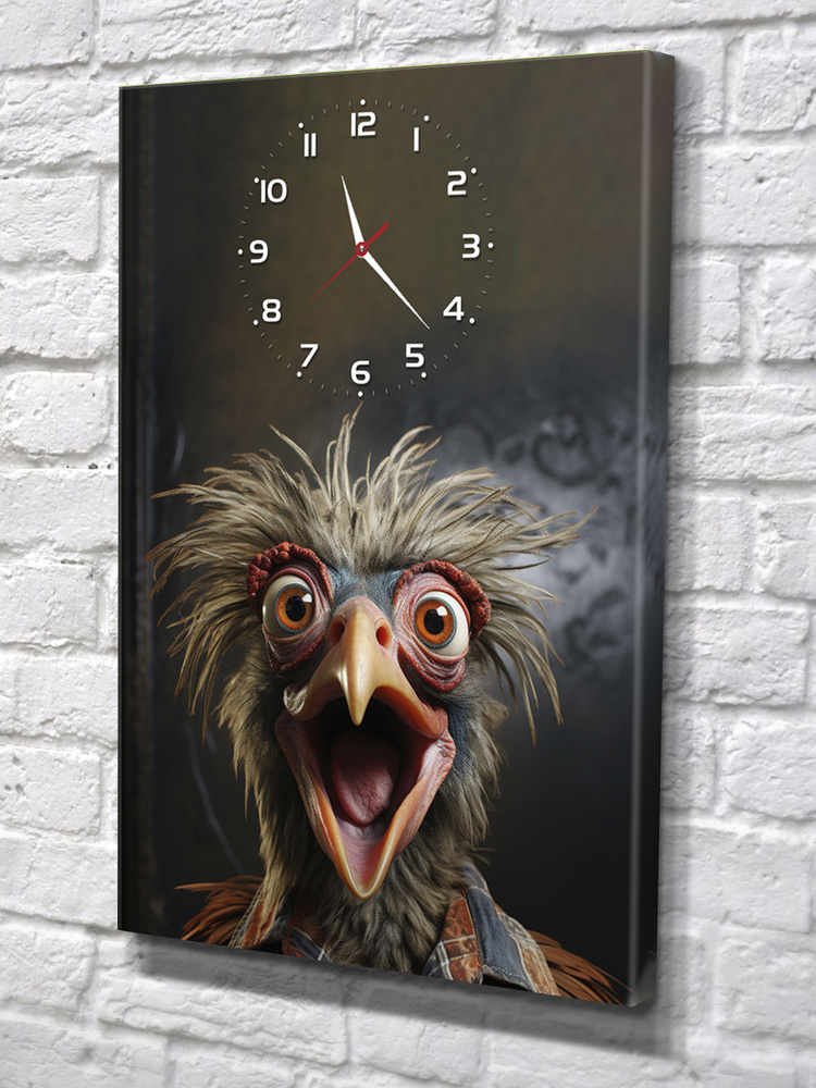 AvalonDecor Настенные часы "попугай", 60 см х 40 см #1