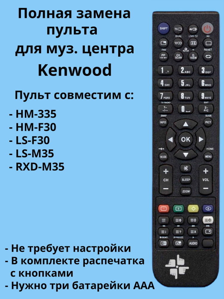 Пульт RC-F0301 для музыкального центра Kenwood #1