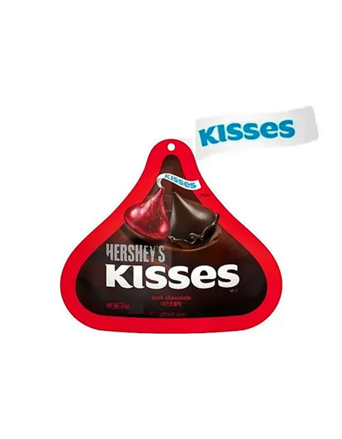 Конфеты Hershey's Kisses, тёмный шоколад, 82 гр #1