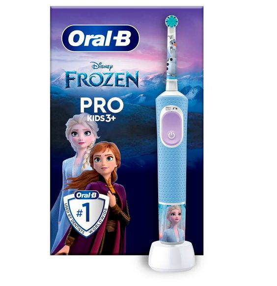 Зубная щетка детская Braun Oral-B Vitality Pro Kids D103.413.2K Frozen, 2 режима, таймер, Ni-MH, "Холодное #1