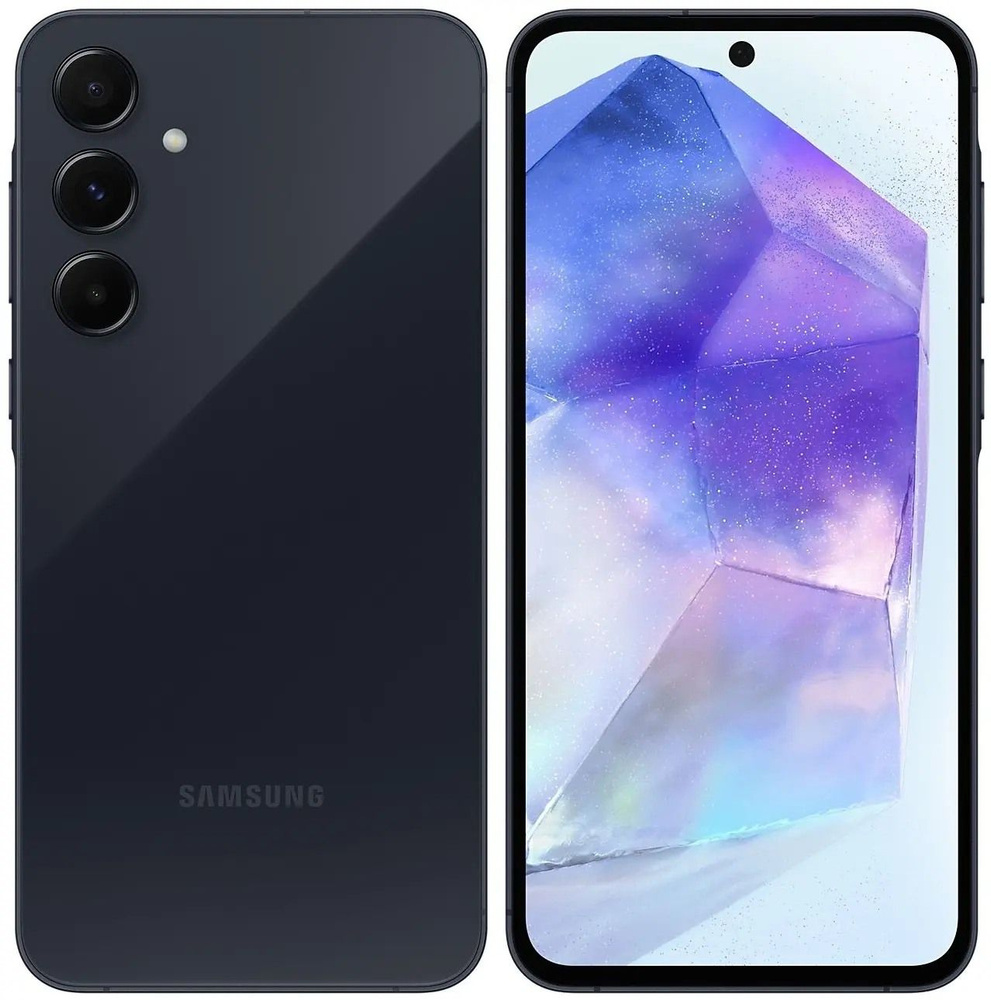 Samsung Смартфон Galaxy A55 Global 8/128 ГБ, темно-синий #1