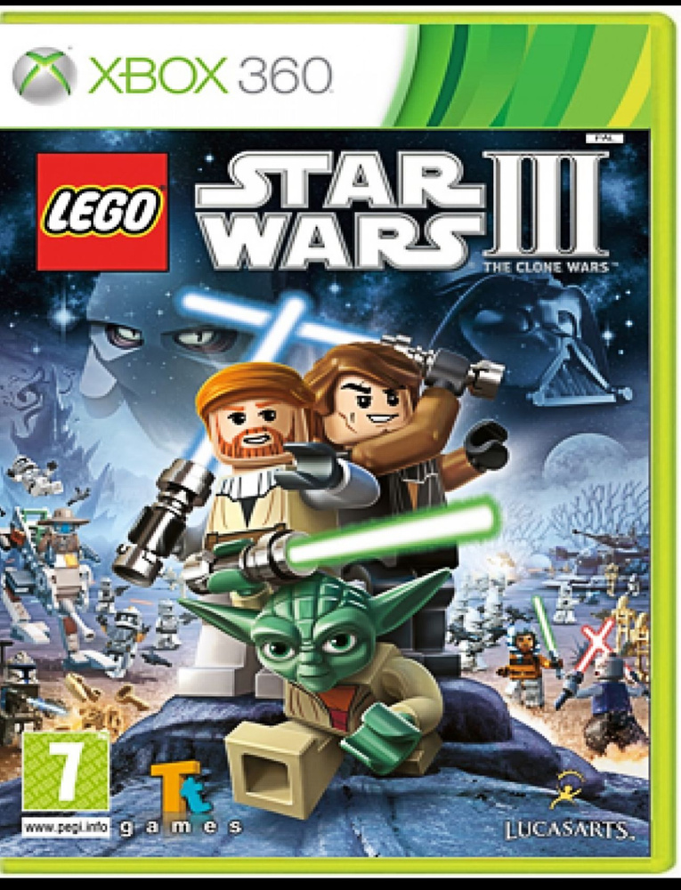 LEGO Star Wars 3 (III) The Clone Wars Война Клонов Видеоигра на диске Xbox 360. Товар уцененный  #1