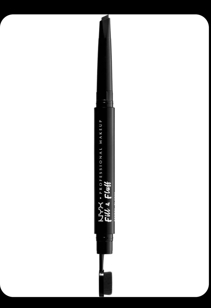 NYX Professional Makeup Fill & Fluff Eyebrow Pomade Pencil Карандаш-филлер для бровей, оттенок 08, Black, #1