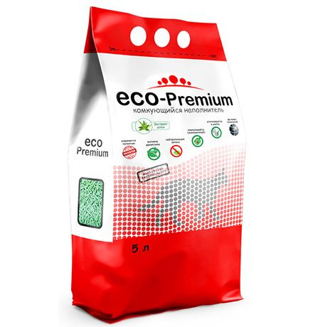 ECO-Premium Наполнитель Древесный Комкующийся Алоэ-вера 1900г.  #1