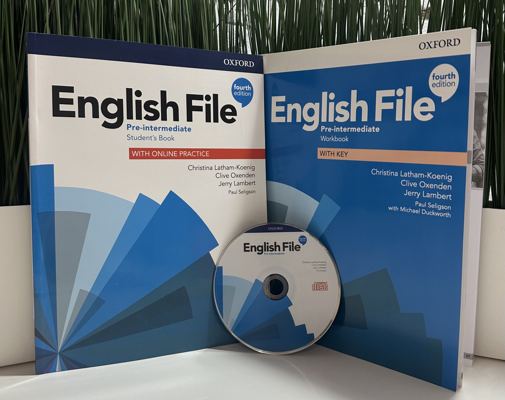 ENGLISH FILE PRE-INTERMEDIATE 4th edition SB+WB+DISC #1