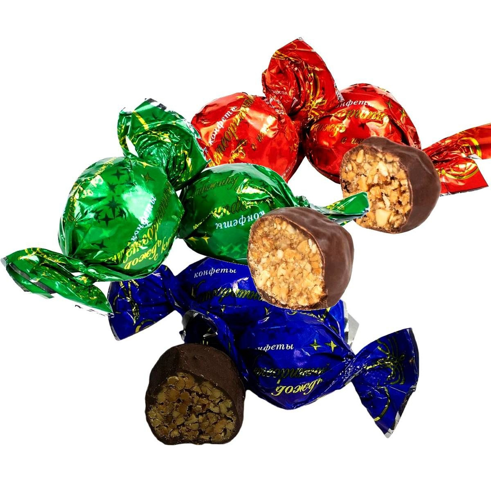 Метеоритный дождь. шоколадные конфеты, ассорти, Нальчик Сладость, 900 гр.  #1