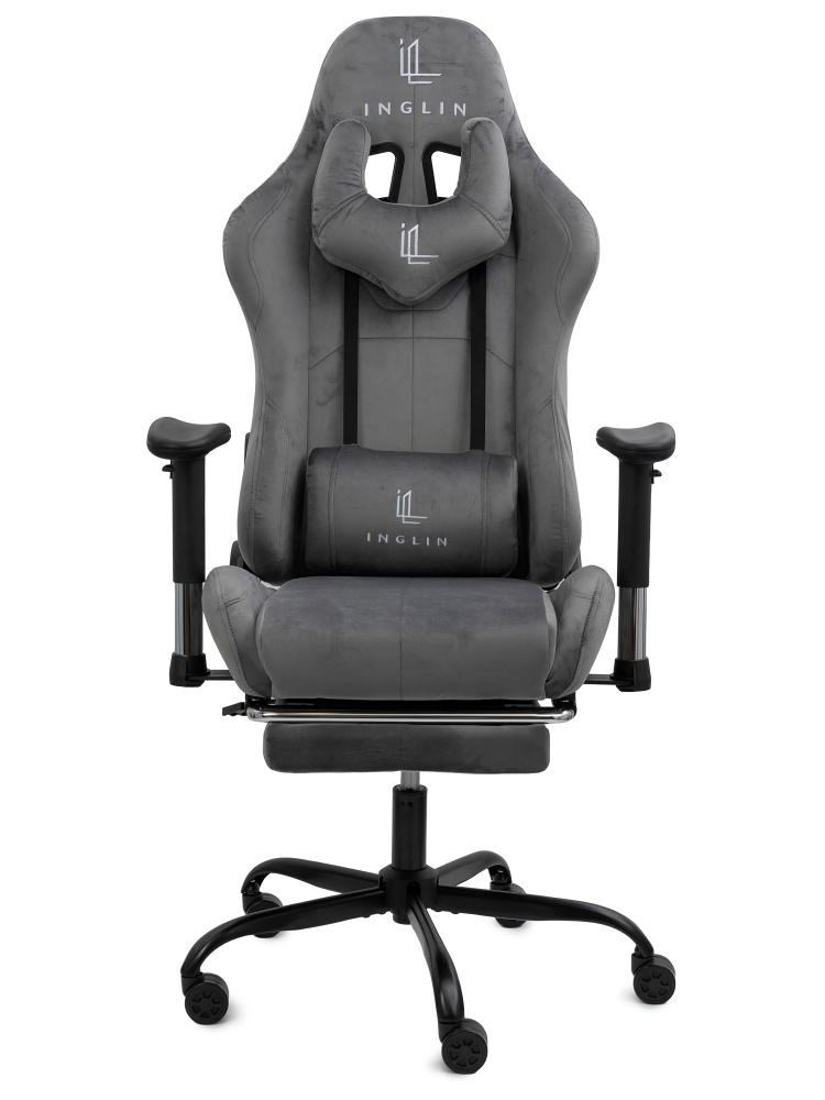 INGLIN Игровое компьютерное кресло, серый #1