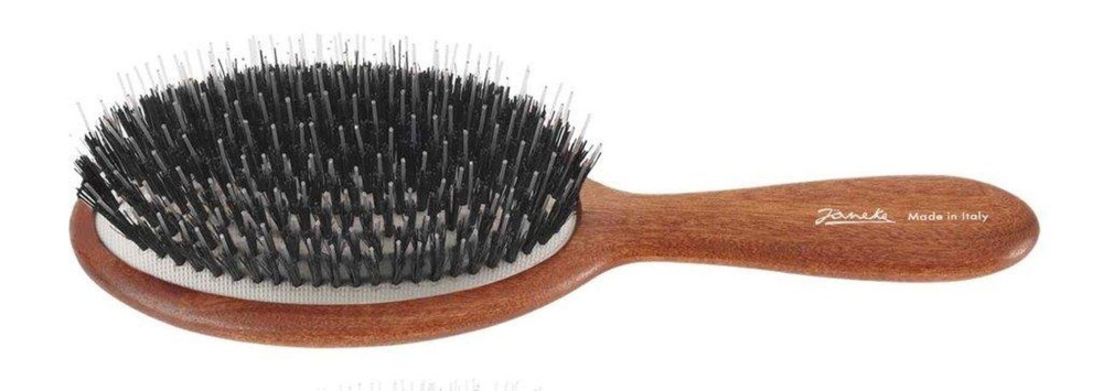 Щетка для волос Wooden oval shaped Hair Brush with combined bristle #1