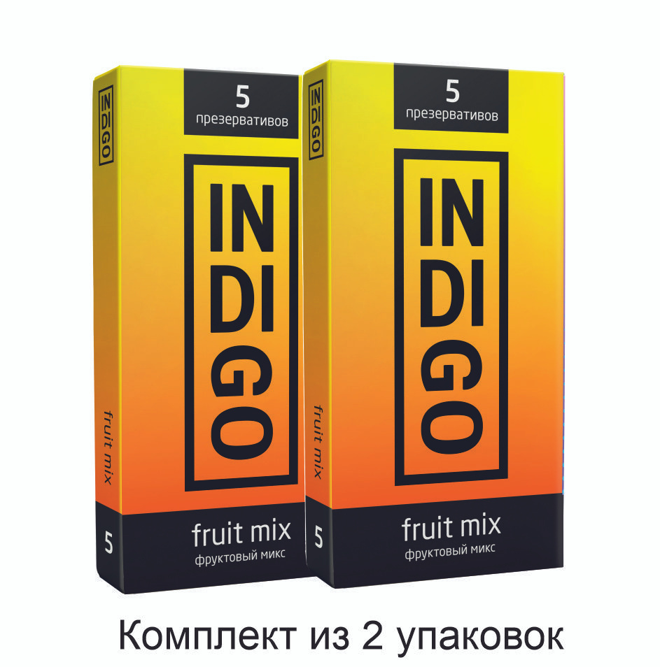 Презервативы INDIGO Fruit mix №10 фруктовый микс со вкусом вишни / комплект из 2 уп по 5 шт  #1