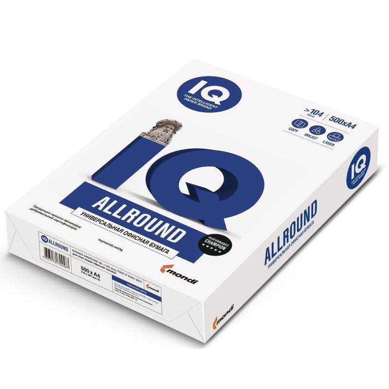Бумага IQ Allround (А4, марка B, 80 г/кв.м, 500 л) #1