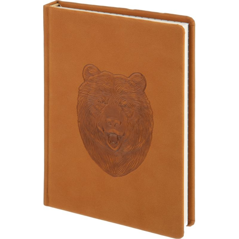 Ежедневник недатированный Attache Selection Animals, А5,160л.,медведь,корич  #1