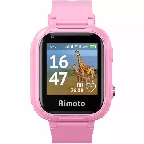 Кнопка жизни Умные часы для детей Aimoto Pro 4G, Pink #1