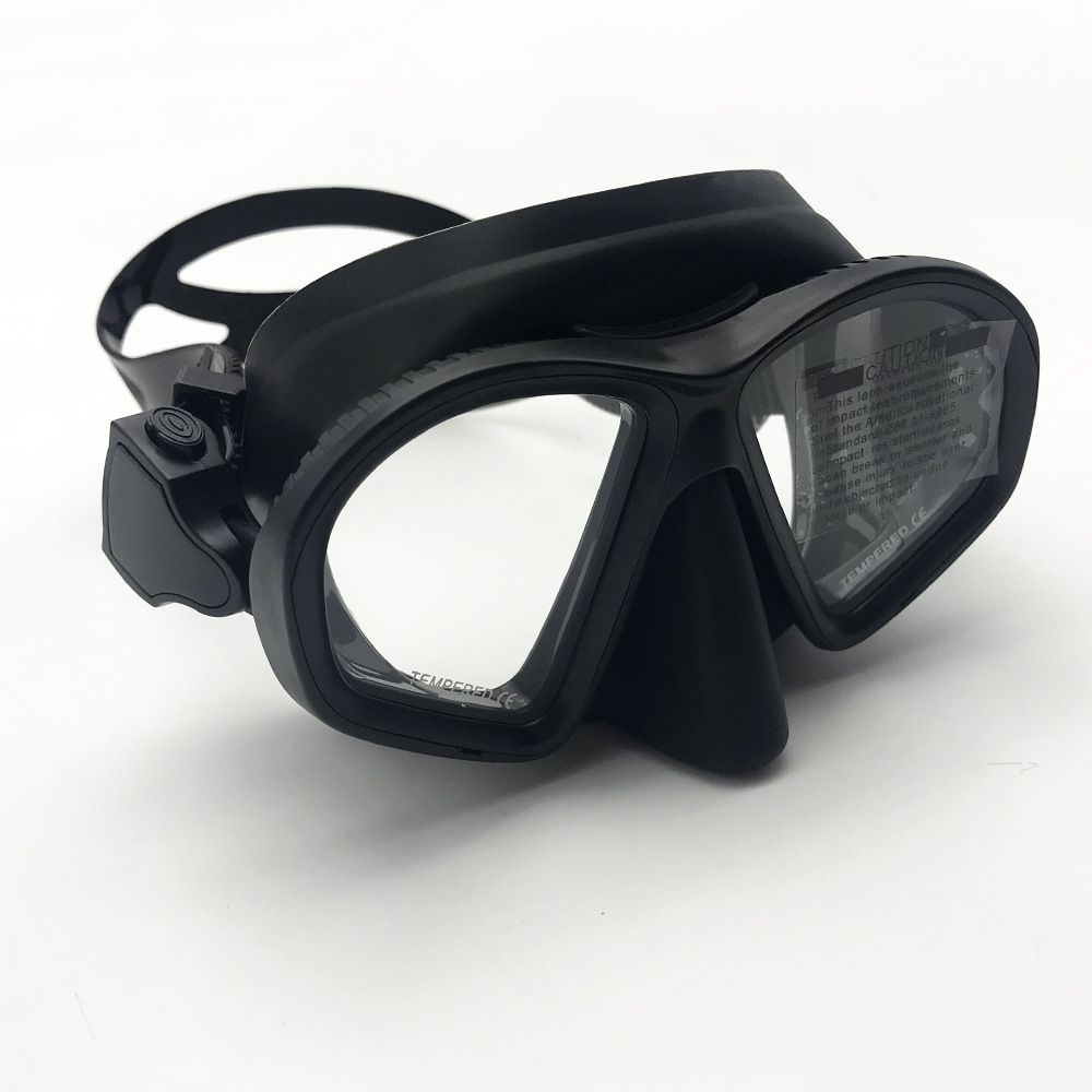Безрамочная подводная маска для дайвинга и плавания с моно стеклом, маска для ныряния  #1
