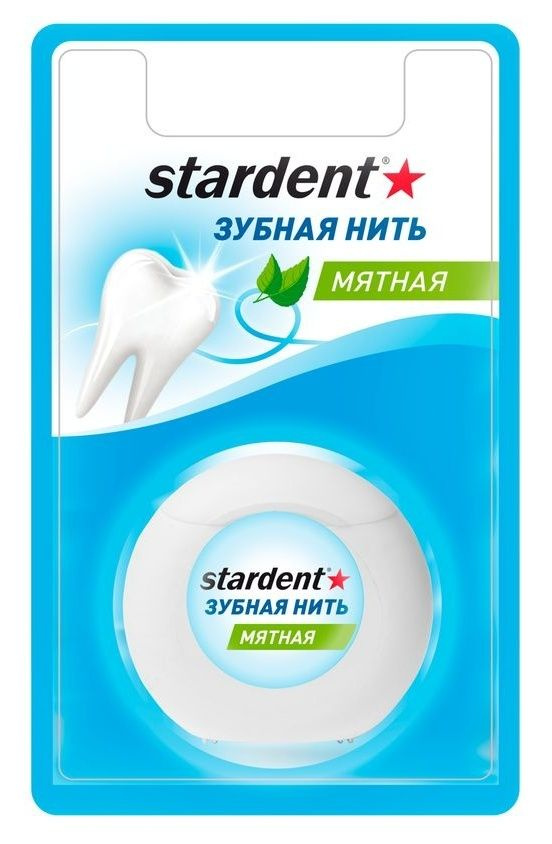 Зубная нить Stardent мятная 50 м #1