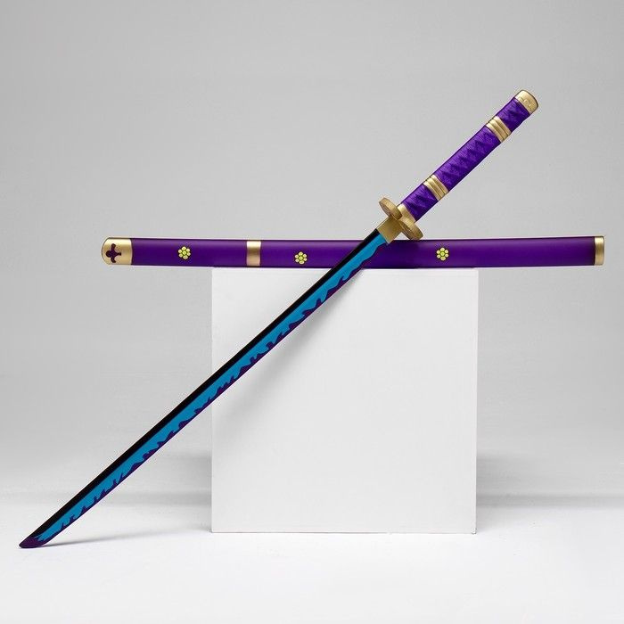 Сувенирное оружие "Катана Энма" 102 см, фиолетовая, пенополистирол  #1
