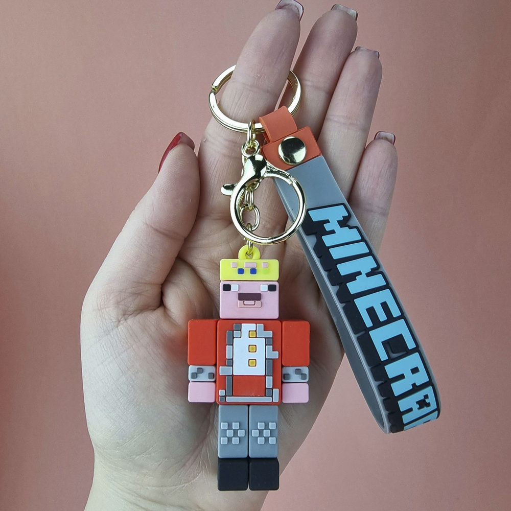 Брелок-браслет Майнкрафт. Техноблейд красная майка/Брелок-игрушка Minecraft/Брелок для ключей Майнкрафт. #1