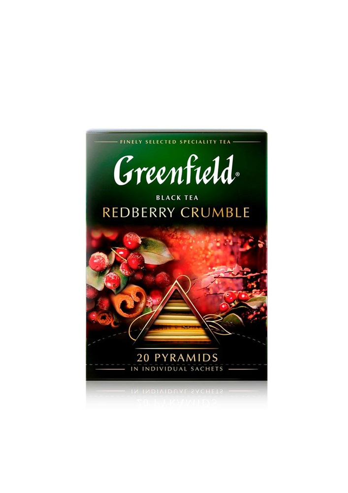 Чай черный Greenfield Redberry Crumble пирамидки (1.8г x 20шт), 36г #1