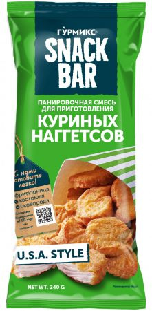 Гурмикс Панировочная смесь для приготовления куриных наггетсов, 240 г  #1