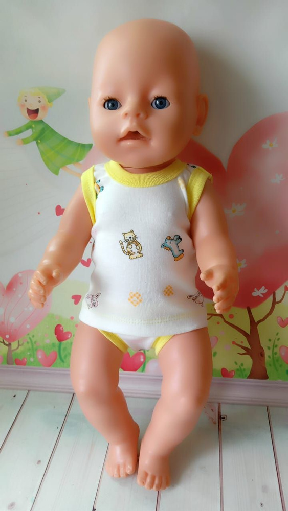 Кукольный гардероб ПУПС 43 см Baby Born Комплект: майка и трусики  #1