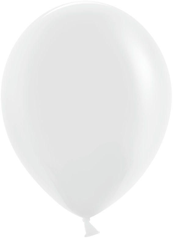 Воздушный шар, шарики (12''/30 см) Белый, пастель, 100 шт. набор шаров на праздник  #1