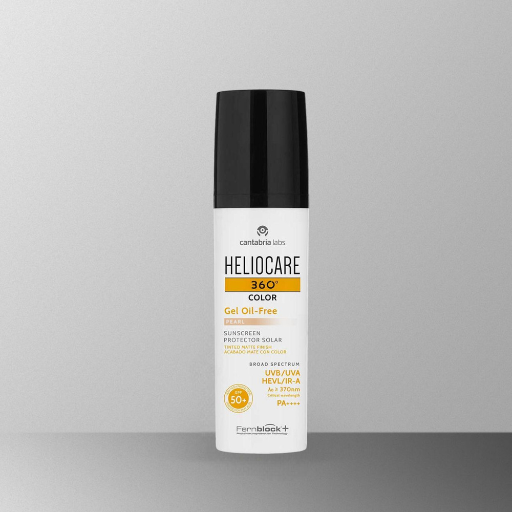 HELIOCARE 360 Color Gel Oil-Free Pearl Sunscreen SPF 50+ (Cantabria Labs)) Тональный солнцезащитный гель #1
