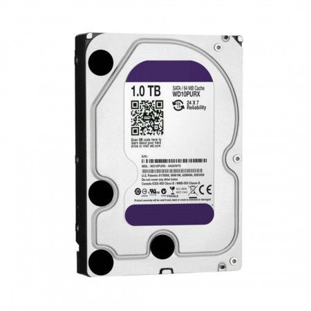 Western Digital 1 ТБ Внутренний жесткий диск Purple IntelliPower (WD10PURX)  #1