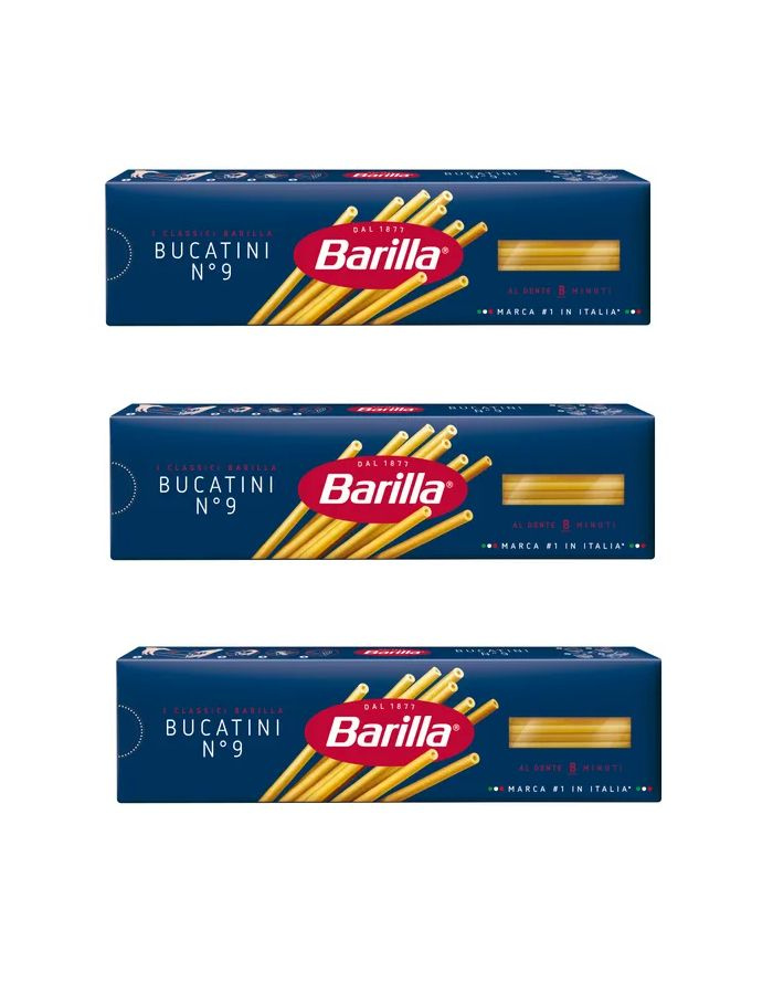 Макаронные изделия Barilla № 9 Букатини, 400 г х 3 шт #1