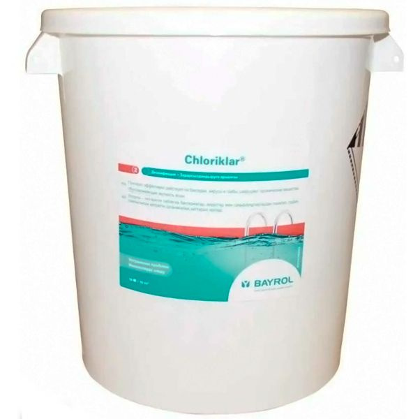 Хлор быстрый Хлориклар (ChloriKlar) для бассейна быстрорастворимые таблетки 25 кг Bayrol - Химия для #1