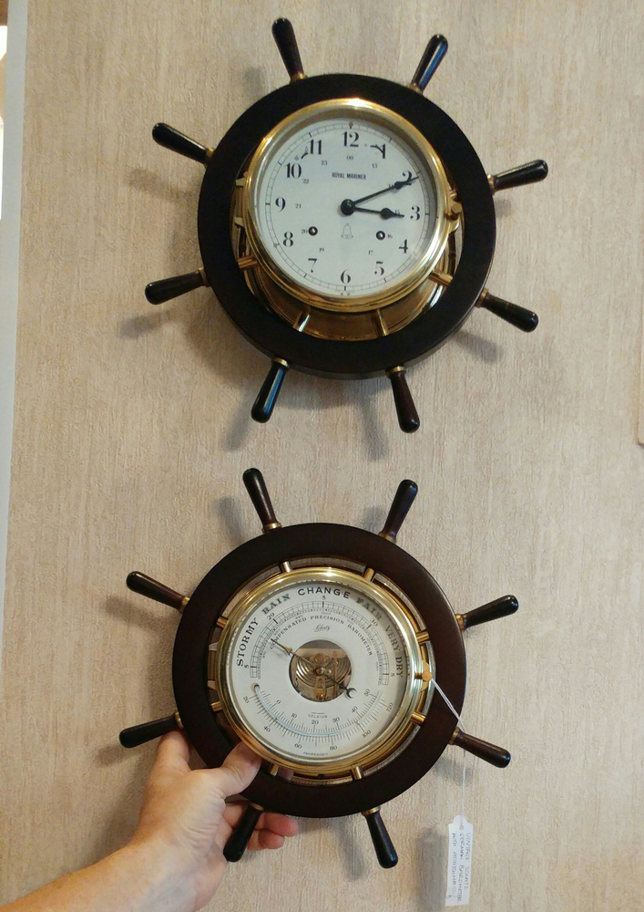 Каютные судовые часы и барометр #1