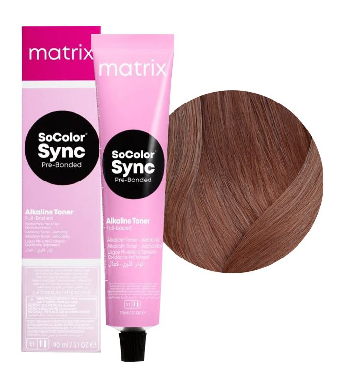 Краска для волос Matrix SoColor Sync Pre-Bonded 8M светлый блондин мокка 90 мл  #1