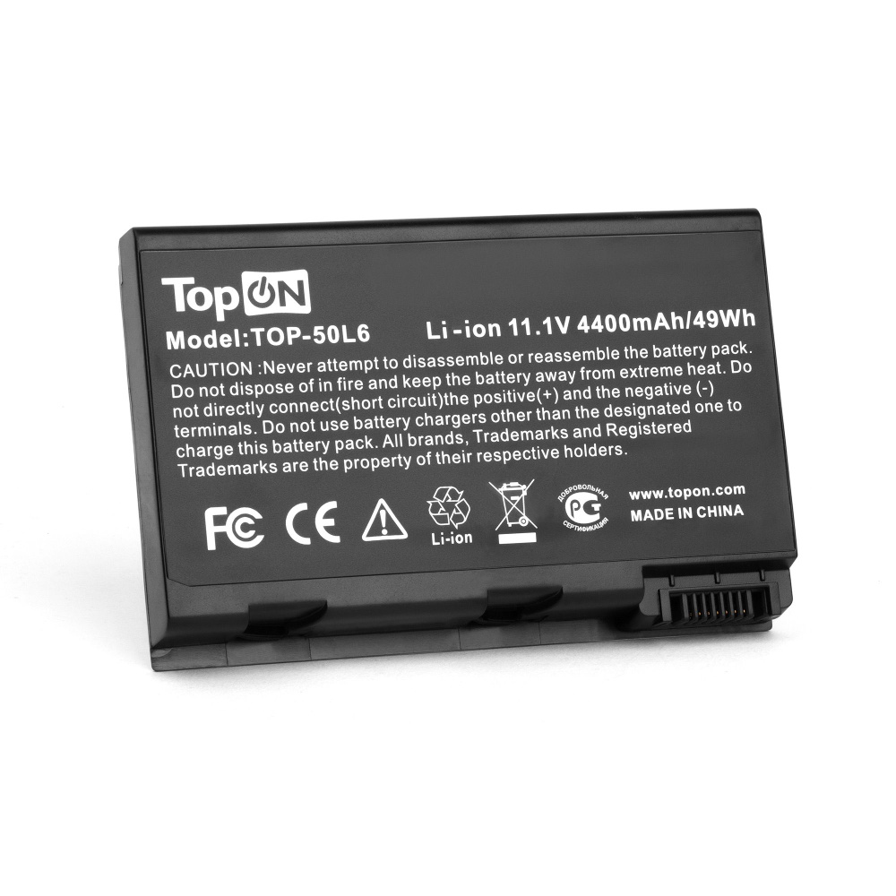 TopON Аккумулятор для ноутбука Acer 4400 мАч, (BATBL50L4, BATBL50L6, BATBL50L8H, BATCL50L4, BATCL50L8) #1