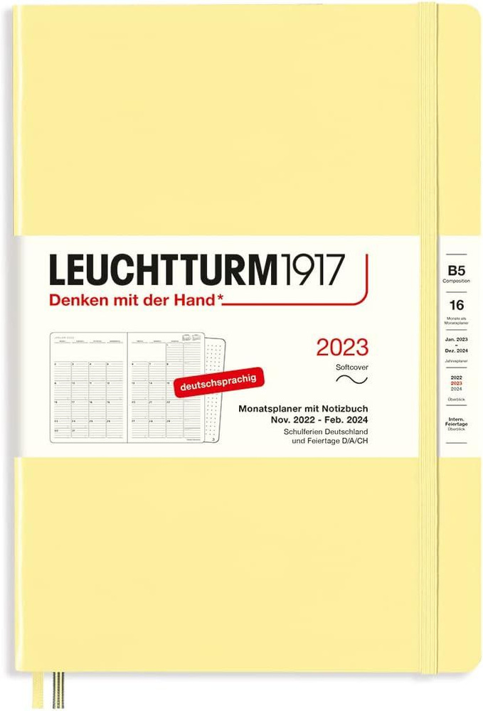 Leuchtturm1917 Планнер Полудатированный B5 (17.6 × 25 см), листов: 90  #1