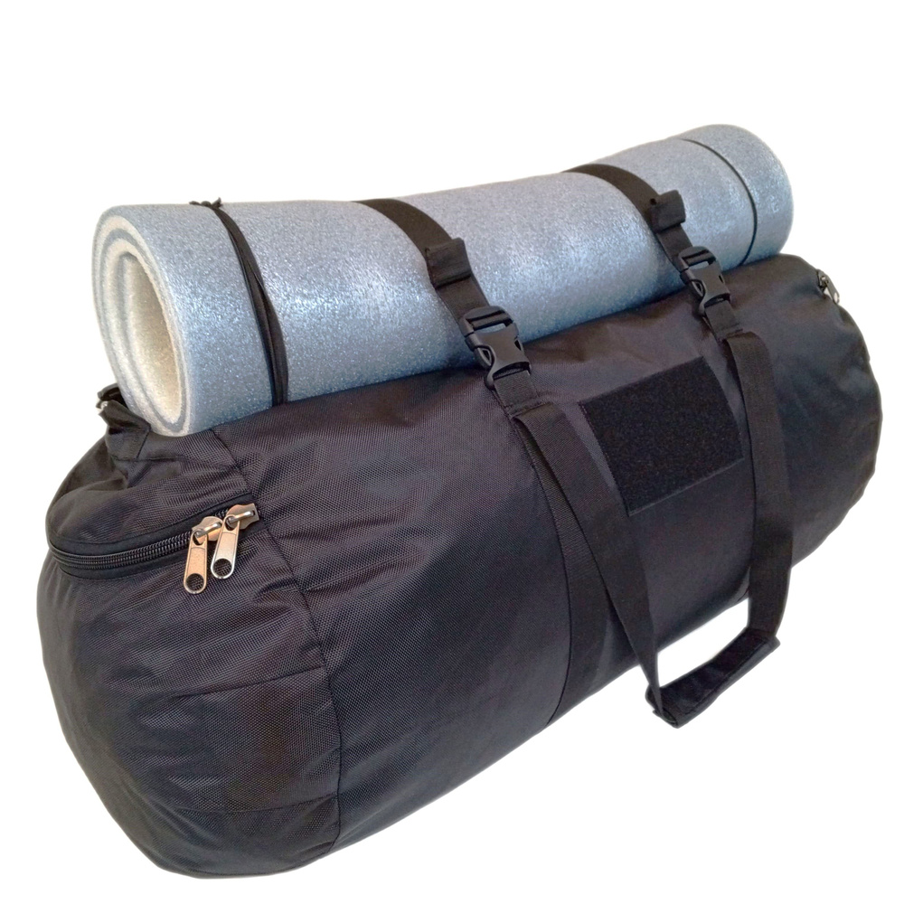 Баул "СЛОН-М" 120 литров, нагрузка до 120 кг., цвет черный. Армейская сумка, вещевой баул, транспортная #1