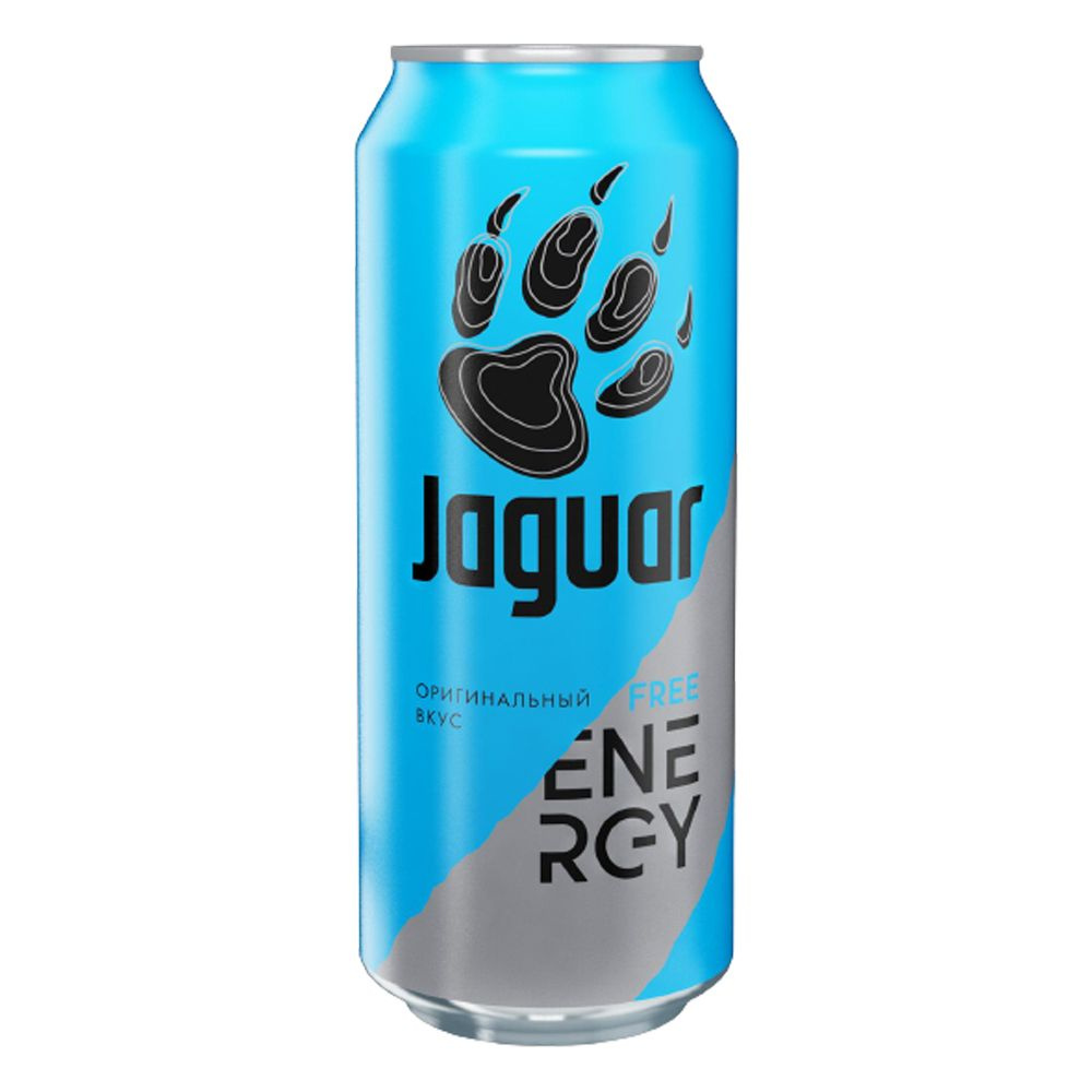 Напиток безалкогольный тонизирующий газированный "Jaguar Free Energy 0.45л ж/б*1шт  #1