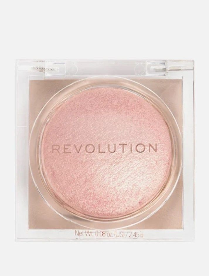 Revolution Makeup Хайлайтер для лица Powder Highlighter Beam Bright, Pink Seduction #1