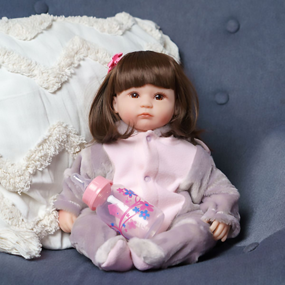 Мягконабивная кукла Реборн девочка Зара, игрушка Reborn 42 см  #1