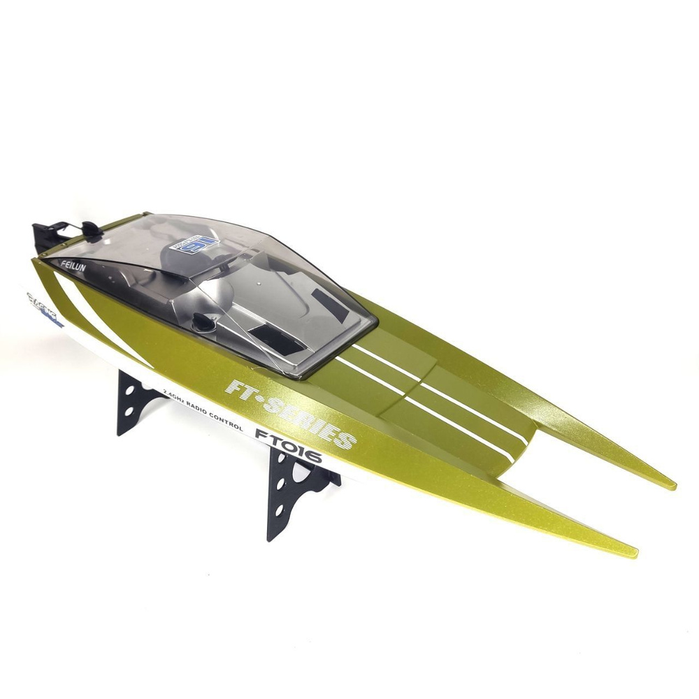 Радиоуправляемый катер green Feilun FT016 Racing Boat , 30 км/ч , RTR 2.4G - FT016-G  #1