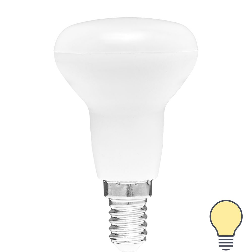 Лампа светодиодная Volpe E14 220-240 В 5 Вт гриб матовая 400 лм теплый белый свет  #1