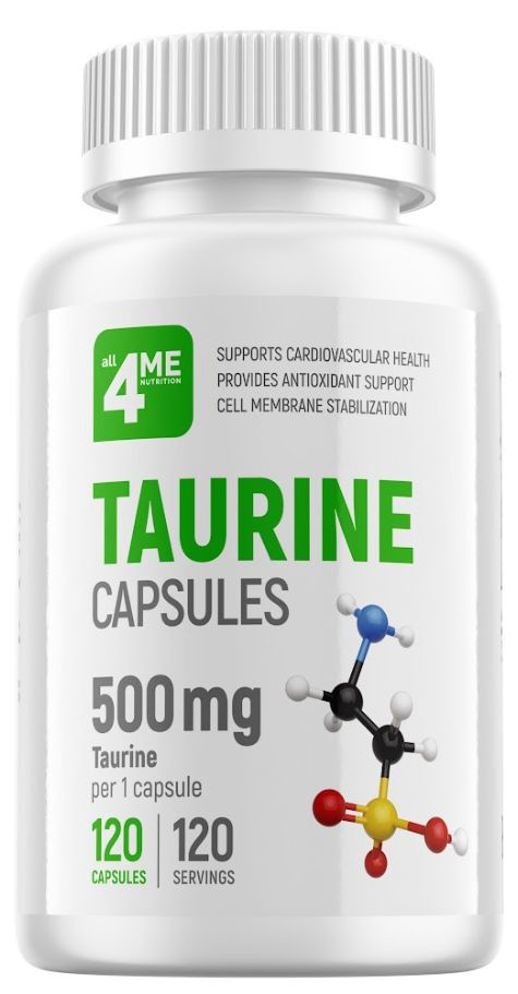 Аминокислоты 4Me Nutrition Taurine 500 mg, 120 капс. #1