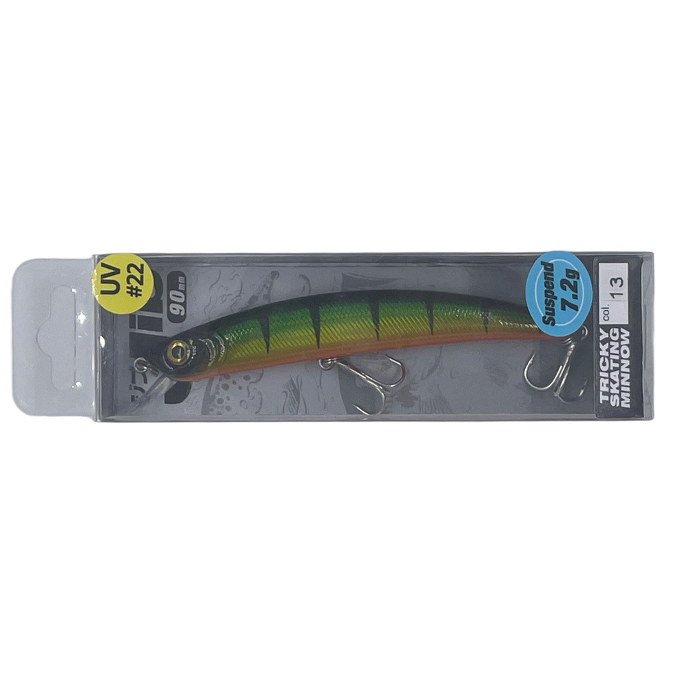 Воблер Crows Culture Jib Tricky Skating Minnow 90SP 7.2g цв.13 #1