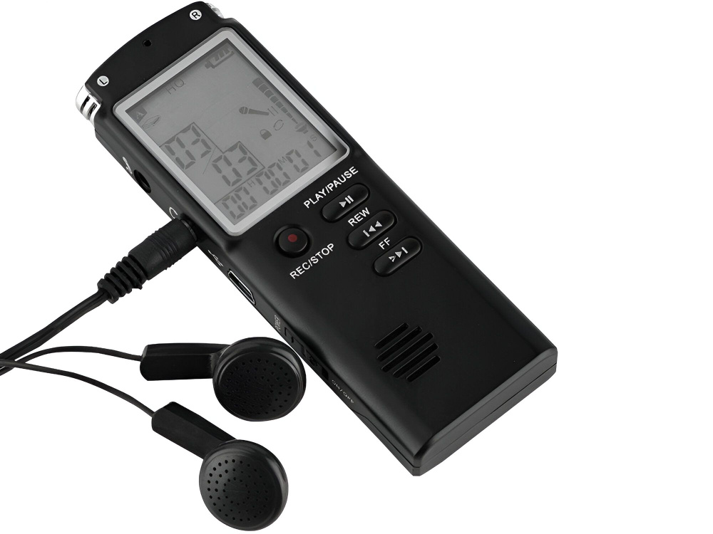 Профессиональный цифровой диктофон с двойным стерео микрофоном Savetek GS-T60 8GB  #1
