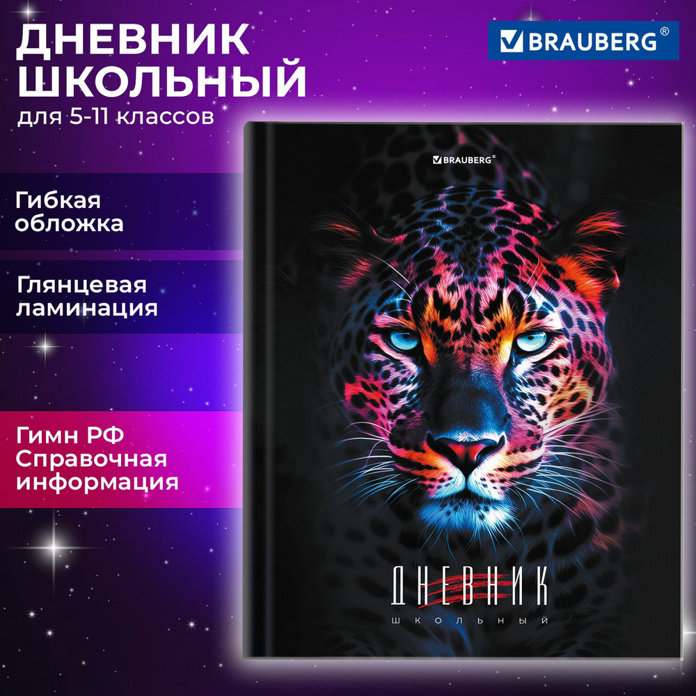 Дневник школьный для мальчика / девочки 5-11 класс, 48 листов, гибкая обложка, глянцевая ламинация, со #1