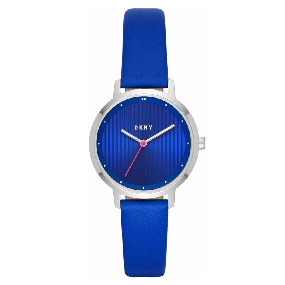 DKNY NY2675 женские кварцевые наручные часы с синим циферблатом и круглыми индексами  #1