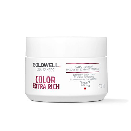 GOLDWELL Маска для окрашенных волос питательная Dualsenses Color Extra Rich 60 Sec Treatment, 200 мл #1