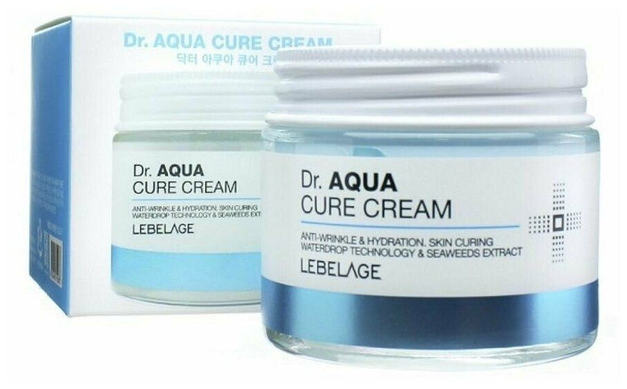 LEBELAGE крем Увлажняющий для лица с морскими водорослями Dr. Aqua Cure Cream 70мл  #1