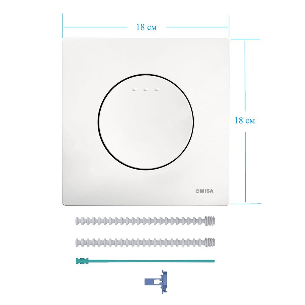 Клавиша смыва для инсталляции WISA Quadro Enyo FI белая 8050416801 ...