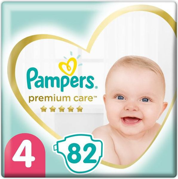 Подгузники Pampers / Памперс Premium Care для мальчиков и девочек, ультрамягкие, размер 4, для детей #1