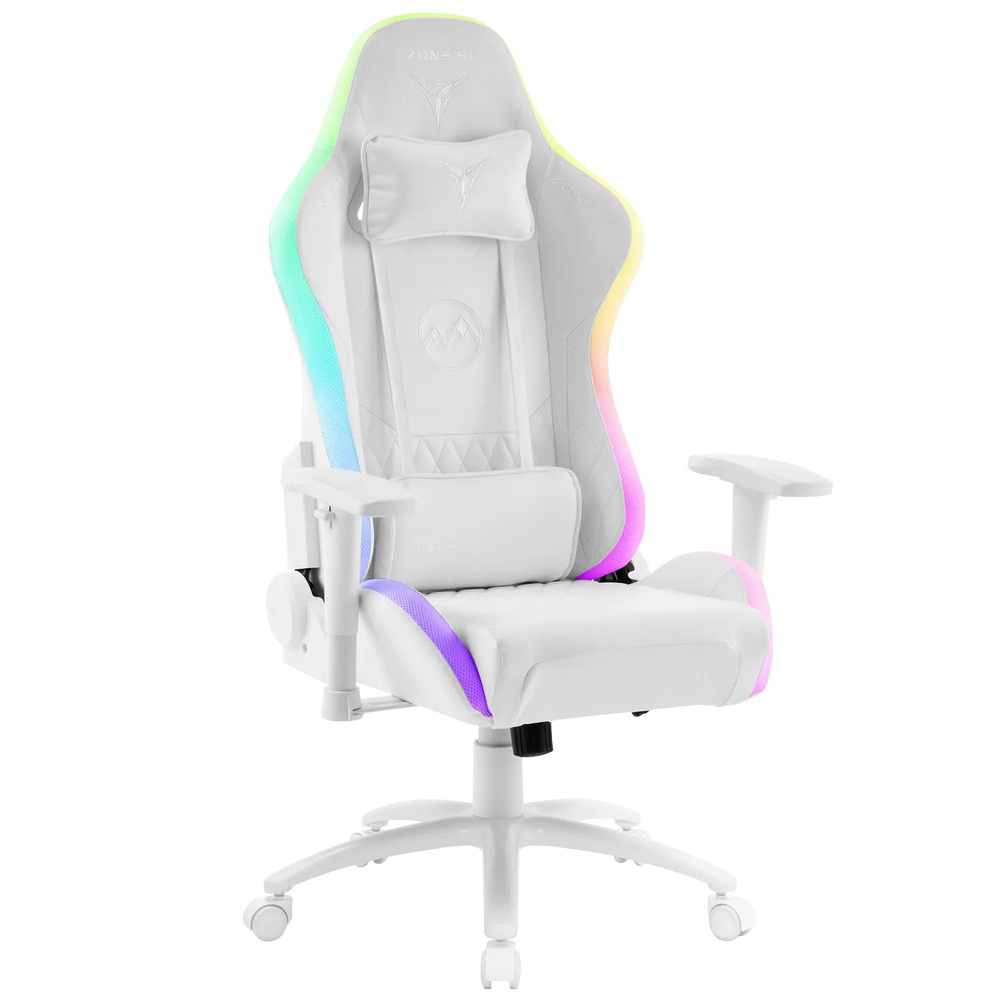 ZONE 51 Игровое компьютерное кресло FROST, White RGB #1