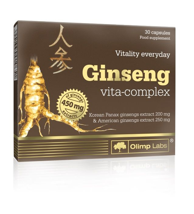 Olimp Labs Ginseng vita-complex, Женьшень + Витамины, 30 капсул, антиоксидант, для нервной системы, для #1